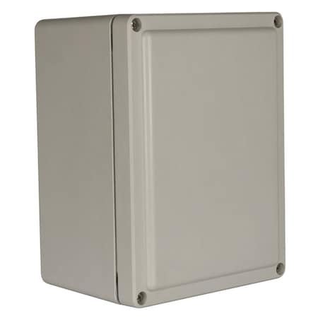 Wiegmann Screws Electrical Enclosures, 10 in H, 6 in D, 8 in W, NEMA 4X, Fiberglass HW-100806SC